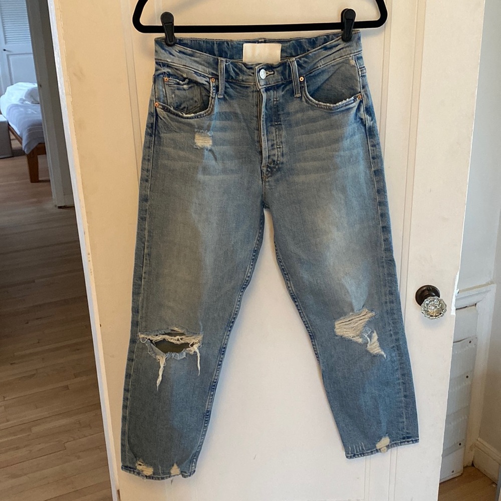 MOTHER SUPERIOR light wash denim